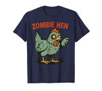 Zombie Hen Funny Chicken Halloween Design Camiseta
