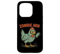 Zombie Hen Funny Chicken Halloween Design Carcasa para iPhone 15 Pro