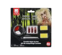 Zombie Kit de Maquillaje Fx Disfraz Halloween Pintura Facial Femenino