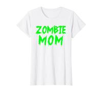 Zombie Mamá Divertido No Muerto Madre Zombie Mamá Camiseta gráfica económica, Mujer, Blanco, XS