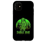 Zombie Mom Halloween Retro Sunset Funny Family Mother Carcasa para iPhone 11