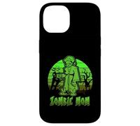 Zombie Mom Halloween Retro Sunset Funny Family Mother Carcasa para iPhone 14