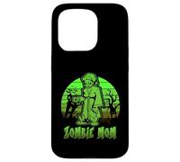 Zombie Mom Halloween Retro Sunset Funny Family Mother Carcasa para iPhone 15 Pro