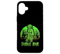 Zombie Mom Halloween Retro Sunset Funny Family Mother Carcasa para iPhone 16 Plus