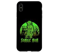 Zombie Mom Halloween Retro Sunset Funny Family Mother Carcasa para iPhone XS MAX