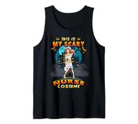 Zombie Nurse This Is My Scary Nurse Costume Funny Halloween Camiseta sin Mangas