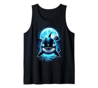 Zombie Orca Whale Creepy Halloween Costome Spooky Season Camiseta sin Mangas