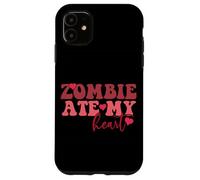 Zombie se comió mi corazón Divertido Romance Entre Muertos vivientes Carcasa para iPhone 11