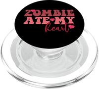Zombie se comió mi corazón Divertido Romance Entre Muertos vivientes PopSockets PopGrip para MagSafe