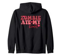 Zombie se comió mi corazón Divertido Romance Entre Muertos vivientes Sudadera con Capucha