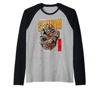 Zombie Shadow of Samurai Camiseta Manga Raglan