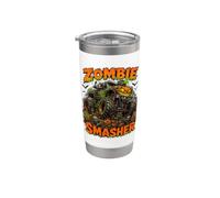 Zombie Smasher Halloween Monster Truck Pumpkin Zombie Vaso térmico de acero inoxidable de doble pared