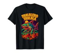 Zombie Tralalero Tralala - Brainrot Italiano Halloween Meme Camiseta