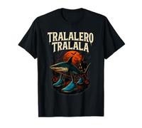 Zombie Tralalero Tralala - Brainrot Italiano Halloween Meme Camiseta