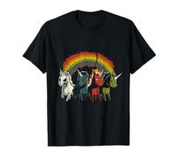 Zombie Unicorns Apocalypse Rainbow Scary Animal Hombre Mujer Camiseta