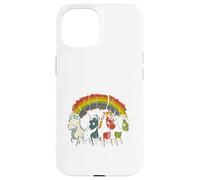 Zombie Unicorns Apocalypse Rainbow Scary Animal Hombre Mujer Carcasa para iPhone 15