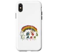 Zombie Unicorns Apocalypse Rainbow Scary Animal Hombre Mujer Carcasa para iPhone X/XS