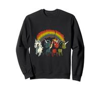 Zombie Unicorns Apocalypse Rainbow Scary Animal Hombre Mujer Sudadera