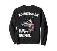 Zombiecorn Is My Spirit Animal Zombie Unicornio Halloween Sudadera