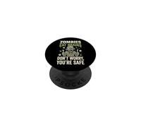 Zombies Eat Brains Don't Worry You'Re Safe PopSockets PopGrip Adhesivo