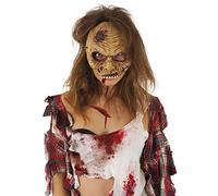Zombies Rubies Máscara media cara para adultos, Accesorio para disfraz, Complemento, Talla única, Unisex, Muerto Viviente para Halloween, fiestas, cosplay