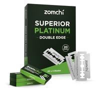 ZOMCHI Cuchillas de Afeitar Doble Filo - 100 recambio cuchillas doble filo - Cuchilla para hombre y mujer - se adapta a todas las máquinas de afeitar estándar de doble filo