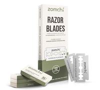ZOMCHI Hojas de afeitar de doble filo, 60 unidades hojas de afeitar de seguridad, hojas de afeitar de acero inoxidable platino, se adaptan a todas las maquinillas de afeitar de doble filo estándar