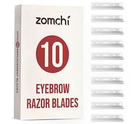 ZOMCHI Hojas de cuchillas para cejas - 10 cejas cuchillas de afeitar hojas - Recambio de cuchilla para recortadora de cejas - Cuchilla de Cejas faciales para cejas
