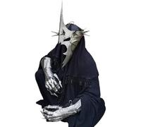 Zomitiya Disfraz medieval de rey brujo Nazgul del Señor de los Anillos, armadura de cuerpo completo, disfraz de Halloween