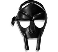Zomitiya MF Doom - Máscara de gladiador Madvillain, 18 g, acero suave, para Halloween, medieval, disfraz de gladiador, para adultos, hecha a medida, color negro