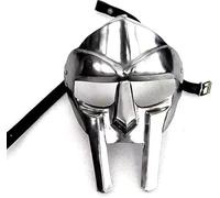 Zomitiya MF Doom - Máscara de gladiador Madvillain de acero suave de 18 g, para Halloween, medieval, disfraz de gladiador, para adultos, hecha a medida