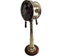 Zomitiya Telégrafo de latón náutico de 43 pulgadas con diseño de motor de barco, decoración de telégrafo coleccionable antiguo