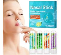 ZOMKIFA Varita Energía Nasal Despertador y Refrescante Para Conducir Trabajar Estudiar Aromaterapia Inhalador Despertar Aroma Natural Doble Punta Varita Nariz Aromático - Calidad