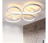 ZOMLBOF Lampara Techo LED Moderna con Brillo Ajustable de 3000-6000 K, FuncióN de Memoria de LáMpara de Techo, Control Remoto y Control de AplicacióN FuncióN de Luz Nocturna, Blanco