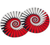 Zomo - Almohadilla (2 unidades), diseño de esferas, color rojo