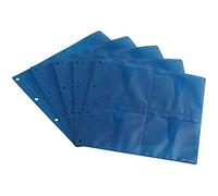 Zomo - caja de CD con 10 hojas de cada 8 bolsillos, Premium Edition, azul