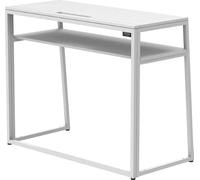 Zomo Deck Stand Detroit 120 - Mesa DJ 120 x 58 x 95 cm - Color blanco - Estructura de acero plegable - Portátil para equipo de DJ móvil