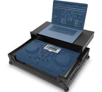 Zomo Flightcase A-Omni-Duo Plus NSE - Compatible con AlphaTheta OMNIS-DUO - DJ Equipment Case con bandeja para portátil 589 x 445 x 201 mm - Negro - Madera contrachapada robusta