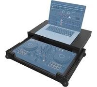 Zomo Flightcase P-DDJ-FLX4 Plus NSE - Compatible con Pioneer DDJ-FLX4 - DJ Equipment Case con bandeja para ordenador portátil 573 × 406 × 201 mm - Negro - contrachapado resistente