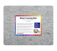 ZOMONETI Alfombrilla de planchado de lana de 38 x 30 cm, 100 % lana de Nueva Zelanda, tapete de planchado para colcha, costura, suministros de acolchado y nociones