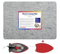 ZOMONETI - Alfombrilla de Planchado de Lana de 43,2 x 34,3 cm, 100% Lana de Nueva Zelanda, tapete de Planchado para Colcha, Costura, Suministros de Acolchado y Accesorios