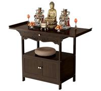 ZomoQryn Altar Moderno Y Sencillo Mesa Altar PequeñA Altar Bambú Gran Capacidad Carga con DiseñO Armario Almacenamiento Adecuado para La Entrada Y El SalóN Style One 100 x 40cm