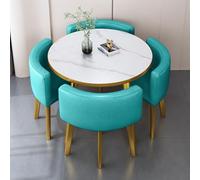 ZomoQryn CombinacióN Mesa Y Sillas para Sala RecepcióN Y NegociacióN Juego Mesa Comedor Cuadrada/Redonda con 4 Sillas Espuma Alta Densidad con Rebote Adecuada Salas NegociacióN/RecepcióN B11