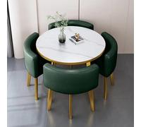 ZomoQryn CombinacióN Mesa Y Sillas para Sala RecepcióN Y NegociacióN Juego Mesa Comedor Cuadrada/Redonda con 4 Sillas Espuma Alta Densidad con Rebote Adecuada Salas NegociacióN/RecepcióN B17