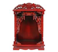 ZomoQryn Mesa Altar para Santuario Pared Soporte Santuario Personal con Placa TraccióN RetráCtil Hecha Madera Olmo SúPer Resistente Adecuada para Salas Estar Entradas Y Oficinas Redwood 46cm