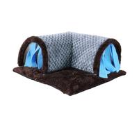Zona de juegos para mascotas, tubo de hurón desmontable y de animales pequeños, hábitat con cortinas de privacidad extraíbles, construcción de tela segura y diseño fácil de limpiar, ideal para