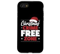 Zona navideña Zona Libre de crímenes Santa Policía Navidad Carcasa para iPhone SE (2020) / 7/8