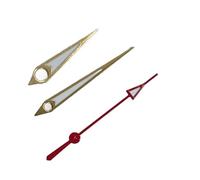 ZONABSQQ Aguja luminosa verde NH35 de 13 x 13 x 9 mm, con puntero plateado, dorado, azul, amarillo, verde y rojo for movimiento NH35, NH36, 4R y 7S.(Golden Red)