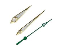 ZONABSQQ Aguja luminosa verde NH35 de 13 x 13 x 9 mm, con puntero plateado, dorado, azul, amarillo, verde y rojo for movimiento NH35, NH36, 4R y 7S.(Golden Green)