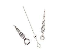 ZONABSQQ Aguja NH35 dorada/plateada de 8 mm, 12 mm y 12,5 mm, sin puntero luminoso, compatible con relojes con movimiento NH34, NH35, NH36, 4R y 7S.(Silver1)